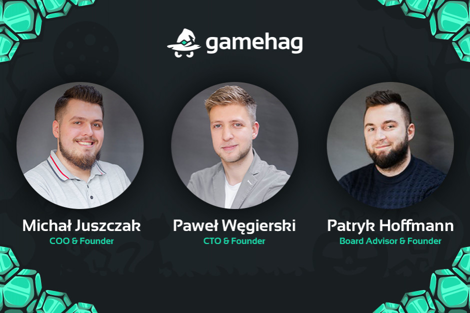 Założyciele Gamehag: Michał Juszczak, Paweł Węgierski i Patryk Hoffmann Gamehag: 7 mln użytkowników, 20 mln zł wypłaconych nagród. Czas na Azję!