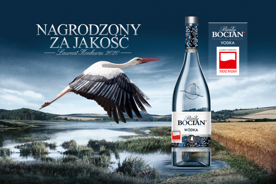 Biały Bocian - wódka nagrodzona za jakość