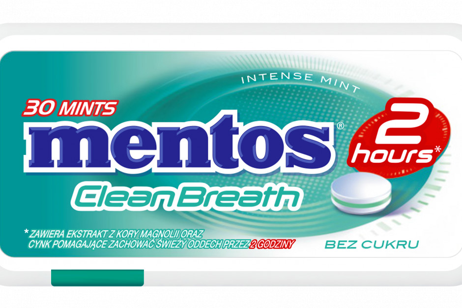 fot. mat. pras. Mentos Clean Breath- nowość od Perfetti Van Melle