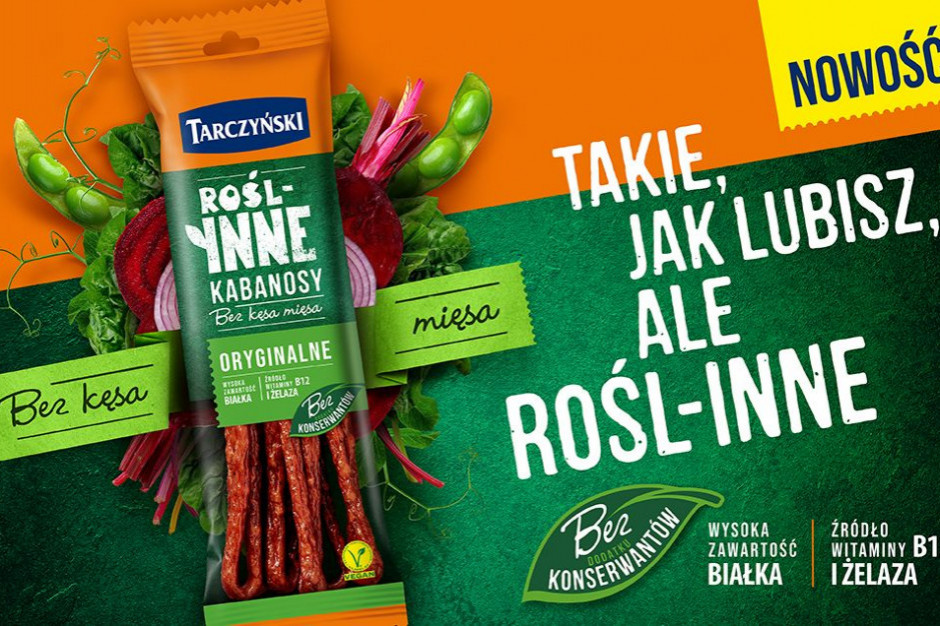 fot. mat. pras. Tarczyński wprowadza roślinne kabanosy