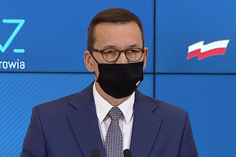 na zdj. premier Mateusz Morawiecki Cmentarze zamknięte, premier prosi o niewychodzenie z domu