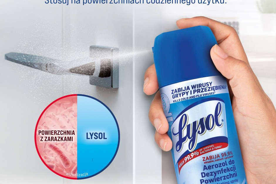 Fot. materiały prasowe Marka produktów do dezynfekcji Lysol wchodzi na polski rynek