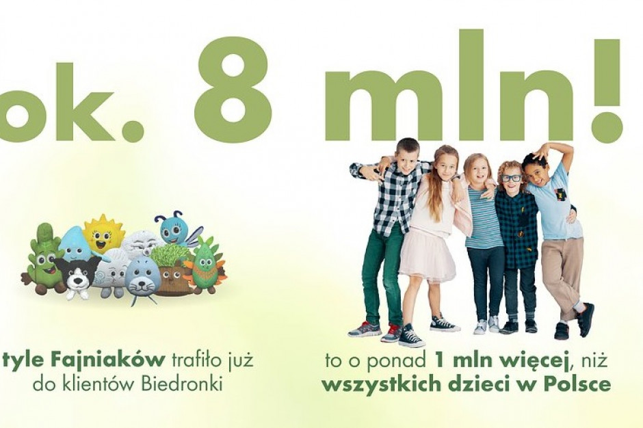 Biedronka zakończyła akcję z Gangiem Fajniaków, fot. mat. pras. 8 mln Fajniaków trafiło do klientów Biedronki
