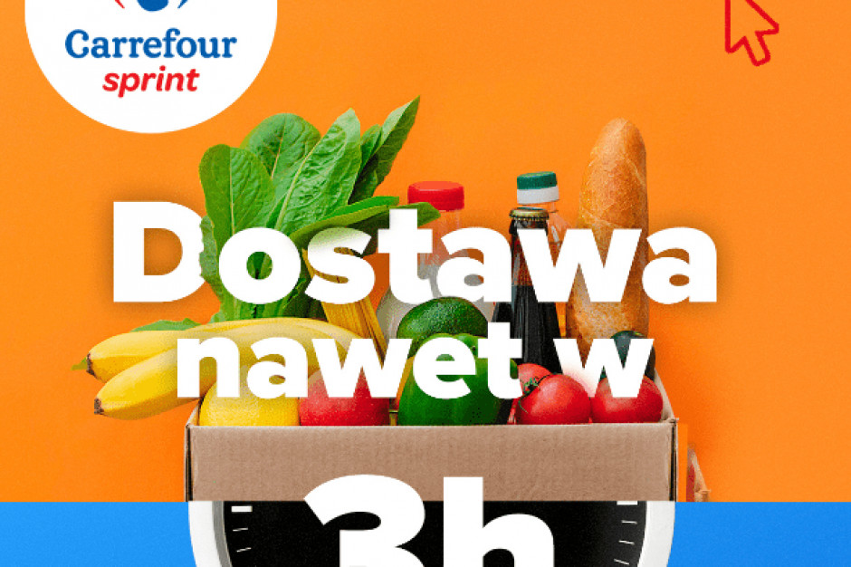 Carrefour rozszerzył zasięg nowej usługi Carrefour Sprint, fot. mat. pras. Carrefour Sprint dostępny w 20 miastach