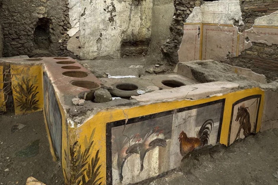fot. pompeiisites.org Kolejne odkrycie w Pompejach: stragan z ulicznym jedzeniem