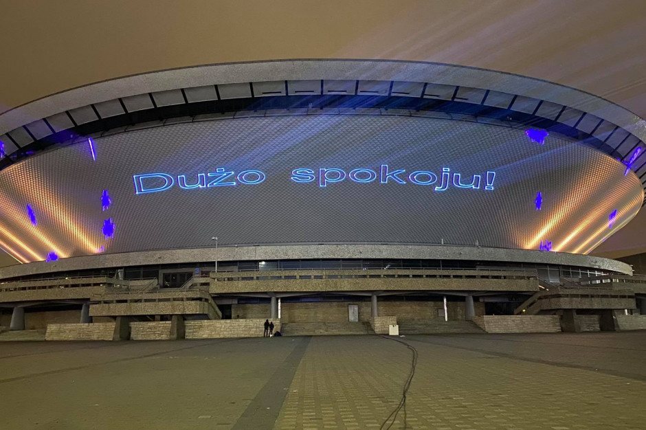 fot. PTWP Van Pur, producent marki Łomża, dołączył do sponsorów podświetlenia katowickiego Spodka