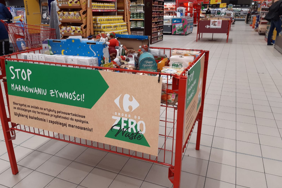 Akcja „STOP Marnowaniu Żywności” jest elementem ogólnopolskiego programu „STOP Marnotrawstwu”. Fot. materiały prasowe Carrefour sprzedaje produkty z bliskim terminem ważności przecenione do 90 proc.