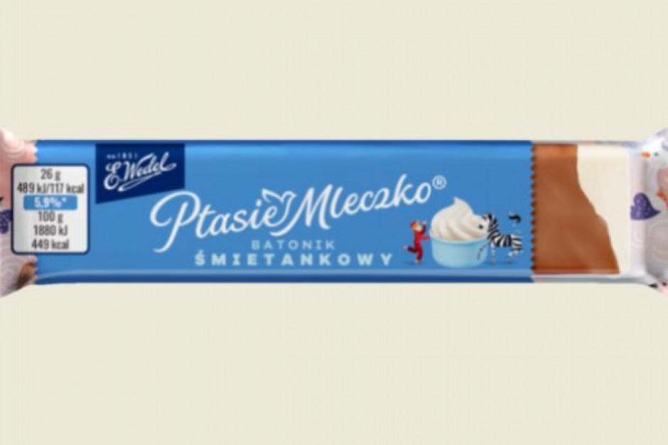 Ptasie Mleczko w formie batonika fot. materiały prasowe Lotte Wedel wprowadza do sprzedaży Ptasie Mleczko w formie batonika