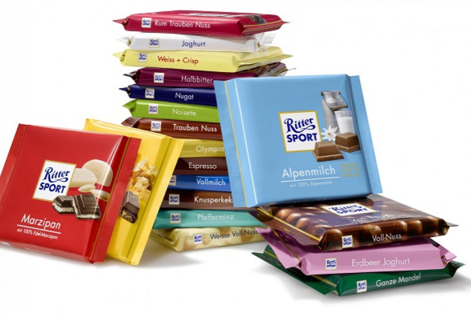Federacja Niemieckich Organizacji Konsumenckich uważa, że właściwe dla nowego produktu Ritter Sport jest określenie "batonik kakaowy", a nie czekolada. Fot. Shutterstock Ritter Sport nie może nazwać nowej czekolady czekoladą, bo nie ma w niej cukru