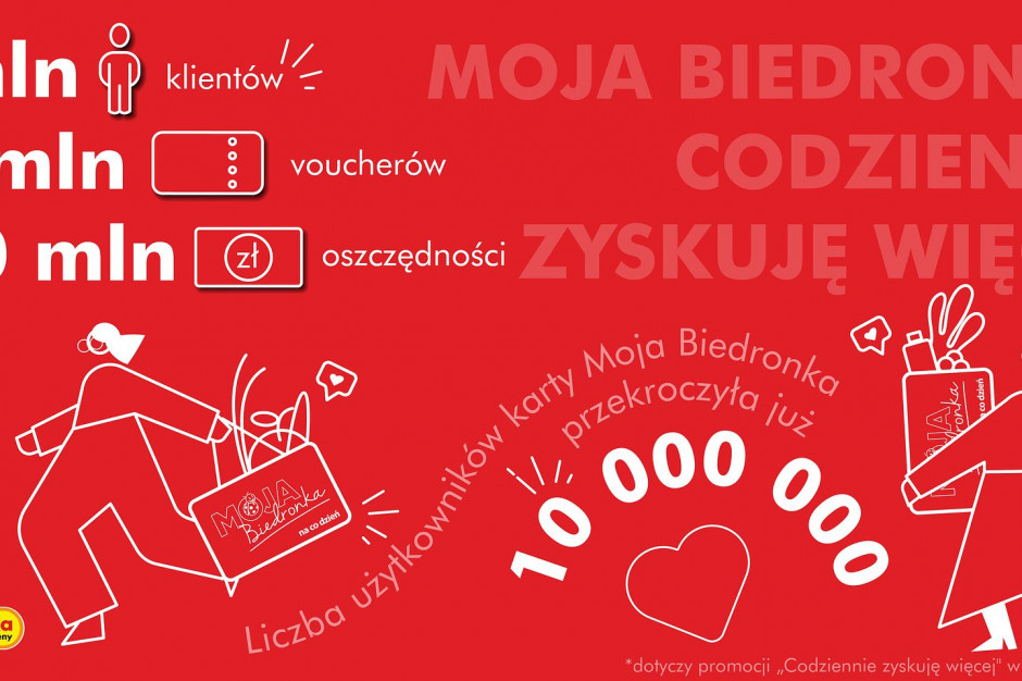 Karta Moja Biedronka, fot. mat. pras. Karta Moja Biedronka ma ponad 10 mln użytkowników