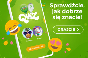 Aplikacja Tymbark Quiz promowana w interncie