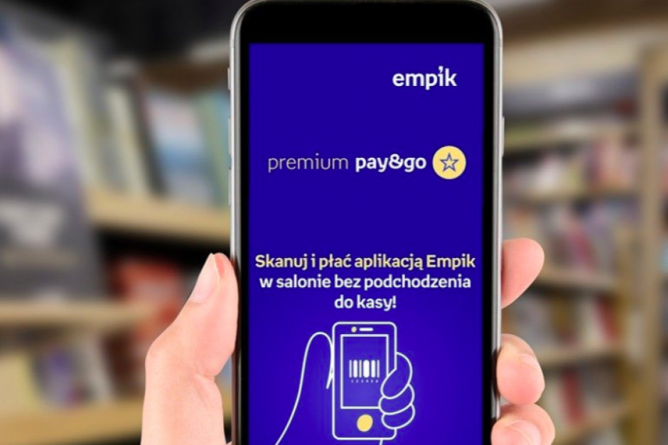 Premium Pay&Go - można samodzielnie skanować produkty przy półkach i opłacać je przez aplikację mobilną Empik, fot. mat. pras. Empik: Usługa Premium Pay&Go w 50 salonach w całym kraju