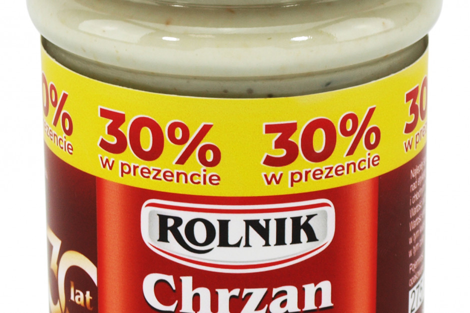 Chrzan tarty od firmy Rolnik w większej gramaturze