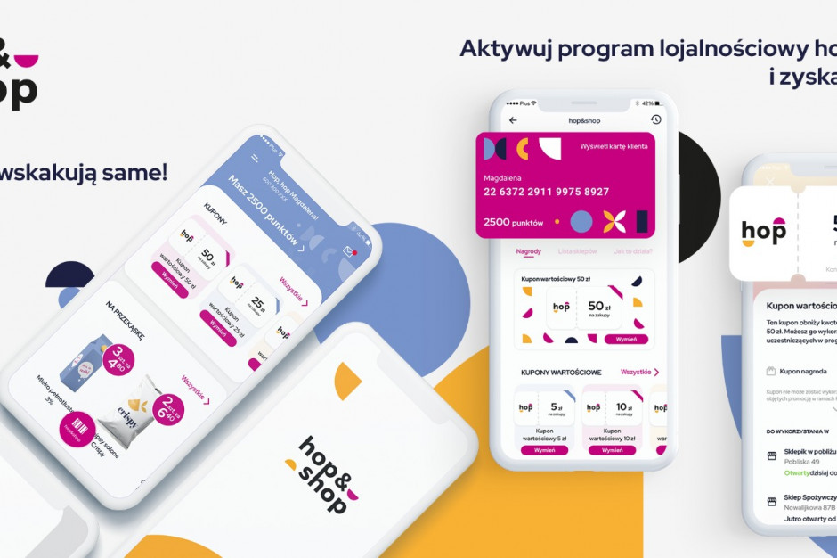 Program lojalnościowy hop&shop ma charakter ogólnopolski, fot. materiały prasowe „hop&shop” – nowy program lojalnościowy w aplikacji mobilnej dla handlu tradycyjnego