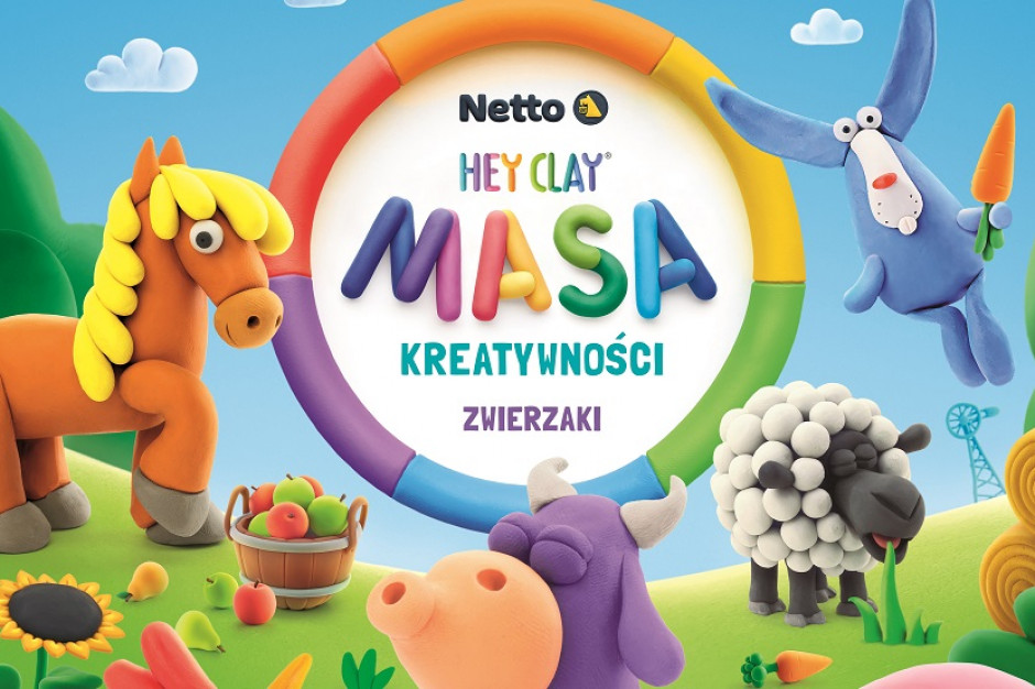 Klienci sieci w zamian za zakupy otrzymają saszetki z masą plastyczną Hey Clay, fot. mat. pras. Nowa kampania lojalnościowa sieci Netto