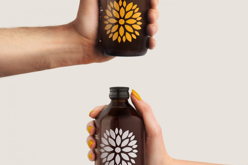 fot, Kombucha Vigo z etykietą dezynfekującą Powstała etykieta, która dezynfekuje ręce
