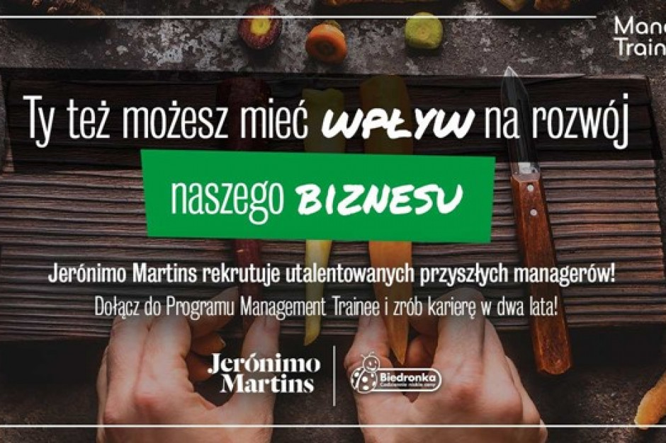 Management Trainee to program menedżerski, który w Polsce odbywa się już od 1996 r. Fot. materiały prasowe Biedronka z programem dla młodych talentów. Staże także w dziale e-commerce