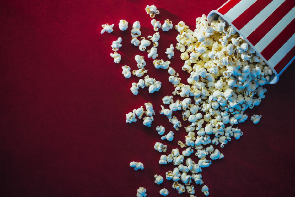 Na razie możemy zapomnieć o przekąskach w kinie, fot. Shutterstock Ruszają kina, teatry i ośrodki kultury