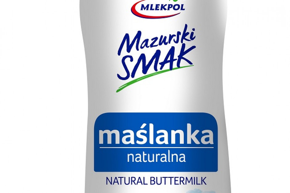 Maślanka Mazurski Smak od Mlekpolu, fot. mat. pras. Maślanka naturalna Mazurski Smak