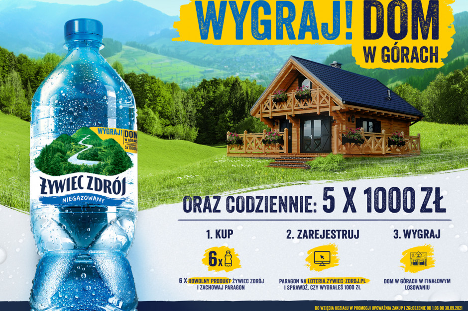 Żywiec Zdrój rusza z loterią paragonową, fot. mat. pras. Dom w górach nagrodą w konkursie Żywiec Zdrój