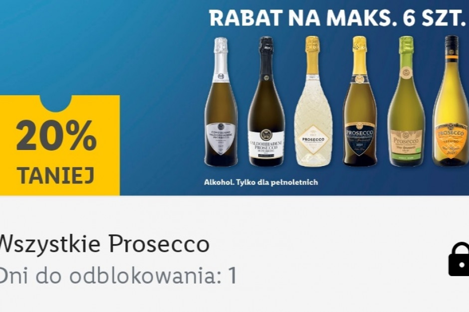 Lidl z propozycją dla amatorów Prosecco, fot. mat. pras. Lidl z przedmeczowymi promocjami na piwo i prosecco
