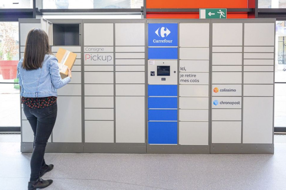 We Francji stanie 400 maszyn paczkowych. Fot. materiały prasowe Carrefour w przyszłym roku uruchomi we Francji 400 maszyn paczkowych