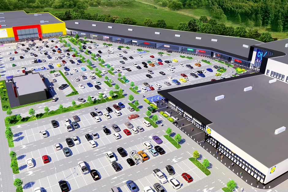Supermarket Lidl w Koszalin Power Center będzie miał powierzchnię ok. 2 tys. m2. Fot. materiały prasowe Lidl najemcą Koszalin Power Center. Otwarcie w drugiej połowie 2022