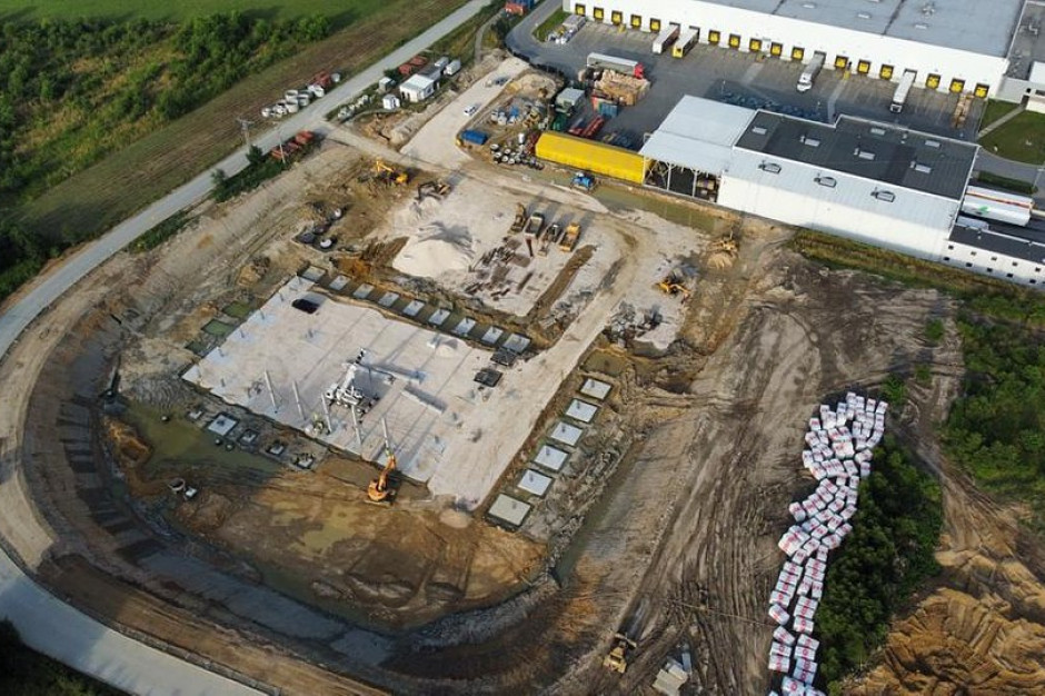 Prace modernizacyjne w Centrum Dystrybucyjnym Wojniczu, fot. Biedronka Biedronka wyda 69 mln zł na rozbudowę magazynu w Wojniczu