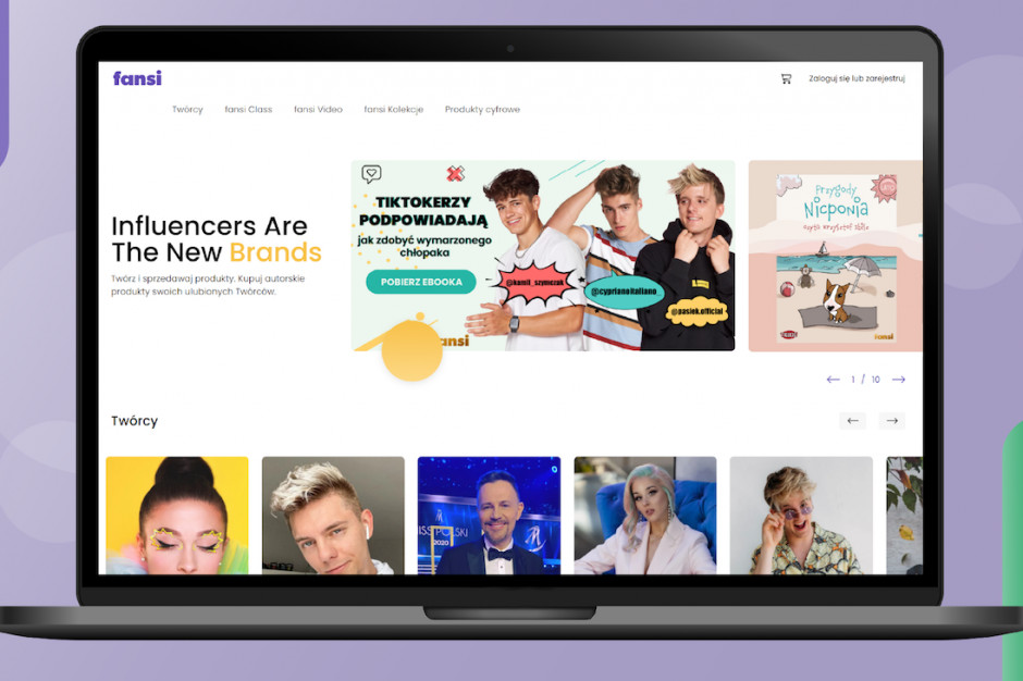 Ruszył nowy start-up z obszaru influencer marketingu – fansi, fot. mat. pras. Ruszyła platforma e-commerce dla influencerów