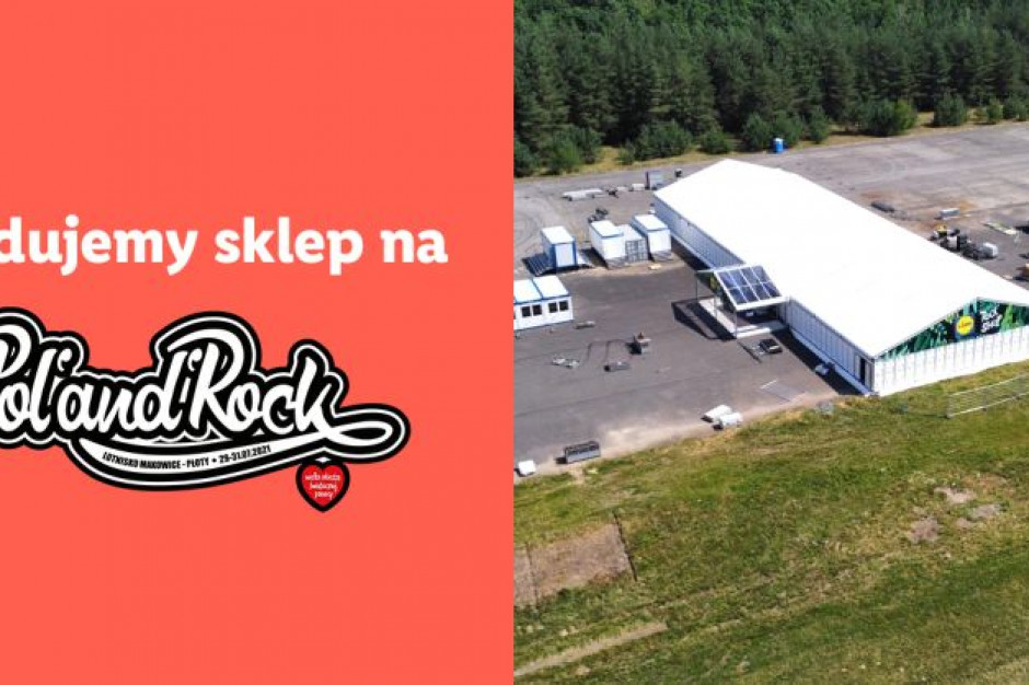 Lidl z polowym sklepem, fot. za Lidl linkedin Lidl stawia polowy sklep na festiwalu Pol'and'Rock