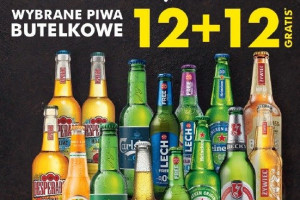 Promocja 12 piw gratis w Biedronce