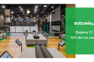 Eobuwie.pl: 100 dni na darmowy zwrot