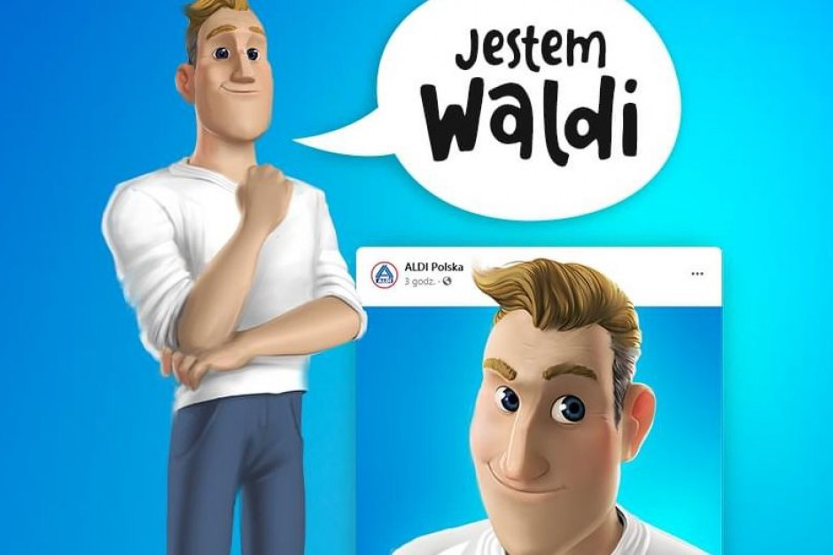 Bohater ma przede wszystkim ocieplić narrację dyskontu i skrócić dystans między sklepem a klientem. Fot. materiały prasowe Aldi ma nowego Brand Hero. Waldi ma ocieplić wizerunek sieci