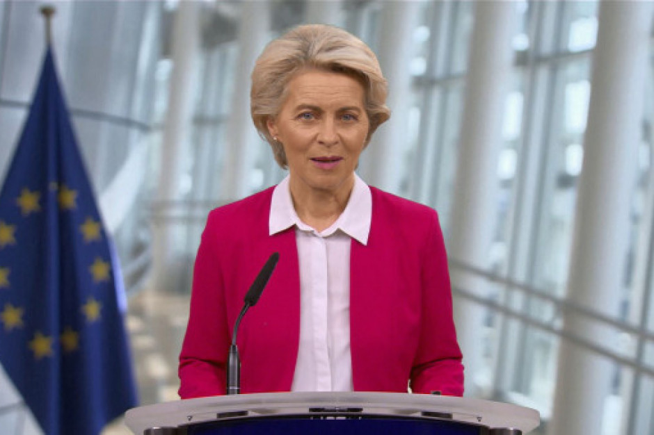Ursula von der Leyen, przewodnicząca Komisji Europejskiej; fot. za EEC Von der Leyen na EEC: Gospodarki krajów Unii mogą rozwijać się bez konieczności niszczenia środowiska
