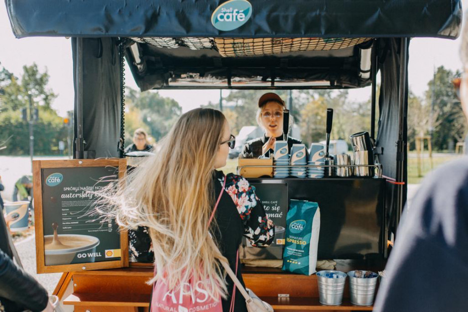 Shell świętuje Tydzień Kawy. Coffee bike’i staną w kilku miastach w Polsce, fot. mat.pras. Nowy pomysł Shell: coffee bike’i z okazji Tygodnia Kawy