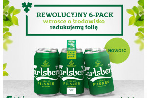 Snap Pack - opakowania piwa Carlsberg bez folii dla Żabki
