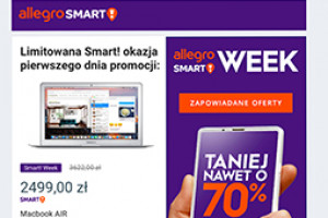 Allegro obniża cenę rocznego pakietu Smart!