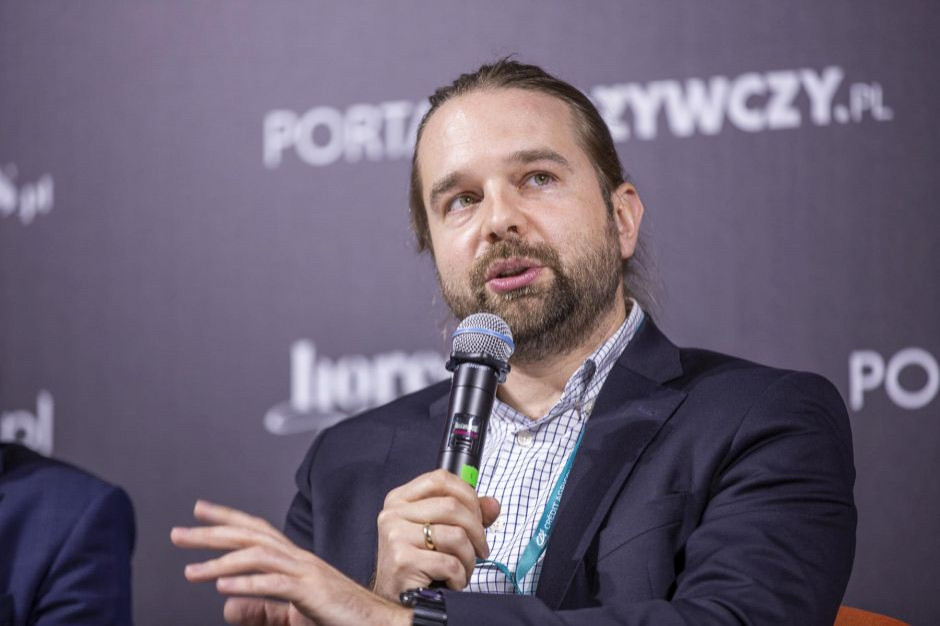 Kacper Nosarzewski, członek zarządu, Polskie Towarzystwo Studiów nad Przyszłością, partner, 4CF. Fot. PTWP 4CF na FRSiH: Firmy pozostające w tyle za trendami mogą mieć problem z pozyskaniem kredytu