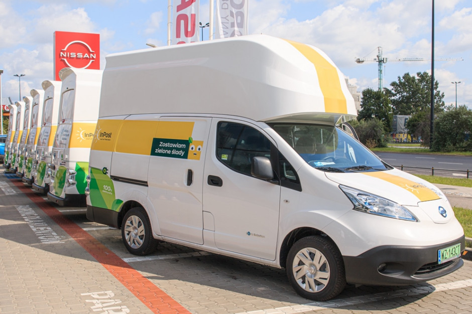 KILKASET NOWYCH ELEKTRYCZNYCH SAMOCHODÓW KURIERSKICH INPOST; fot. materiały prasowe InPost powiększa flotę o kolejne kilkaset pojazdów elektrycznych