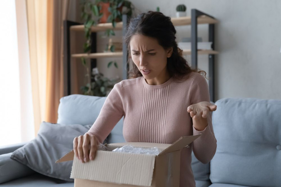 43 proc. kupujących spotkało się z tym, że otrzymali wadliwe lub uszkodzone produkty po zamówieniu ich online. Fot. Shutterstock Czarny Piątek: Polacy otrzymają niemal 8 mln sztuk uszkodzonych towarów