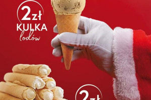 Grycan na Mikołajki: Kulka lodów lub rurka za 2 zł
