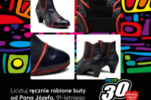 Buty stworzone przez 90-letniego szewca na aukcji WOŚP. Wystawia eobuwie.pl