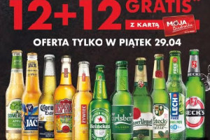 Majówka w Biedronce: 12 piw + 12 gratis