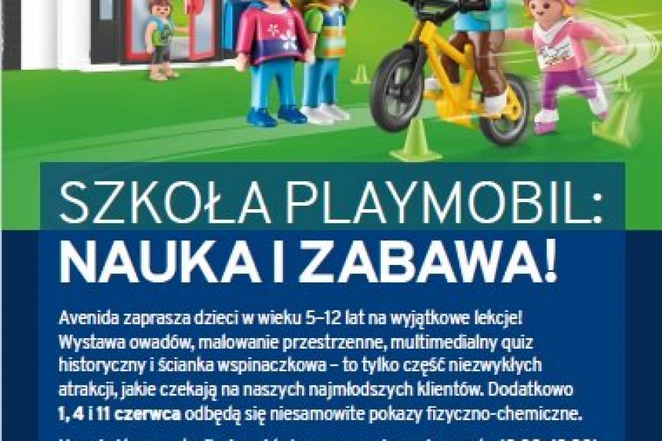 Poznańska Avenida z akcją Playmobil Szkoła Pełna Wrażeń