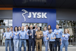 Jysk wznawia działalność w Buczy. Wcześniej sklep został zniszczony przez Rosjan
