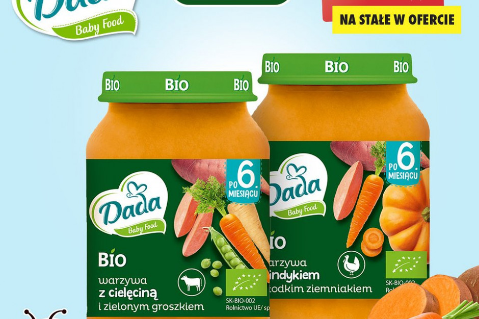 Dada Baby - nowa marka obiadków dla dzieci od Biedronki