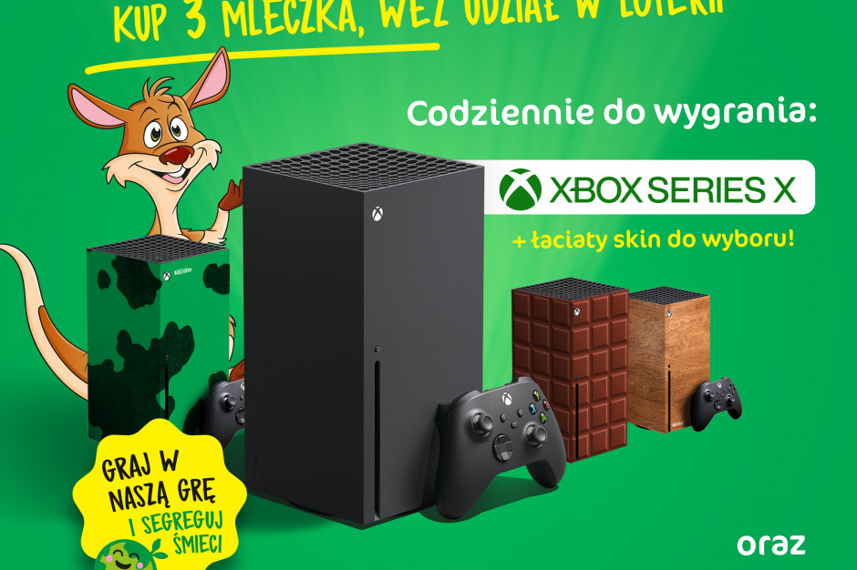 Konsola  Xbox Series X do wygrania w nowej loterii SM Mlekpol