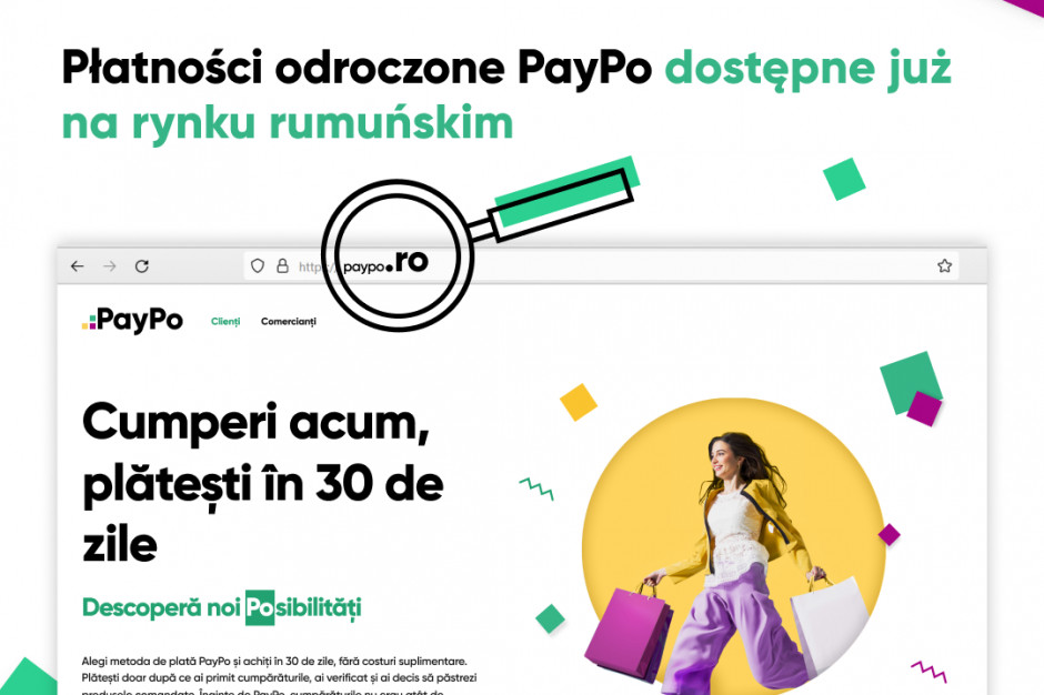 PayPo wchodzi do Rumunii. Modivo partnerem