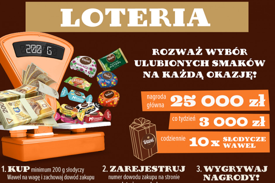 Loteria marki Wawel, fot. mat. pras. Loteria słodyczy na wagę marki Wawel