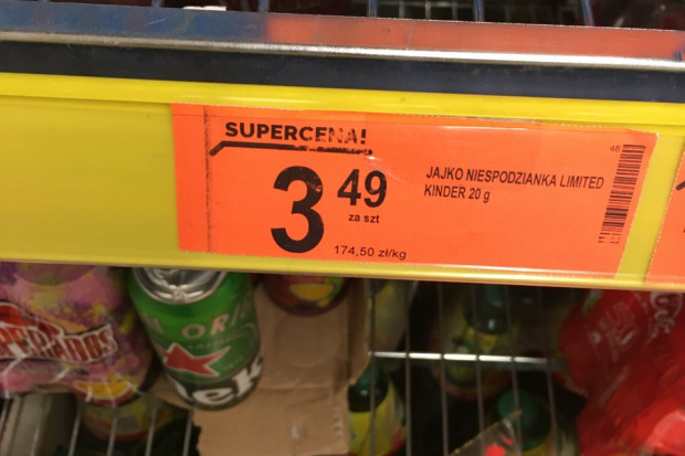 Cena jajka niespodzianki, fot.dlahandlu.pl